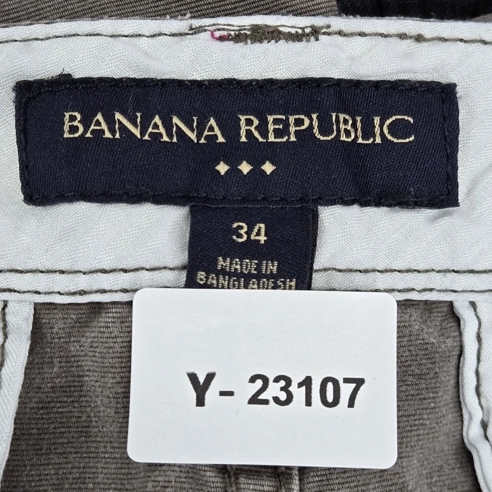 Banana Republic‎ Men Shorts 34 Brown Cargo Y2K Skate Baggy 11